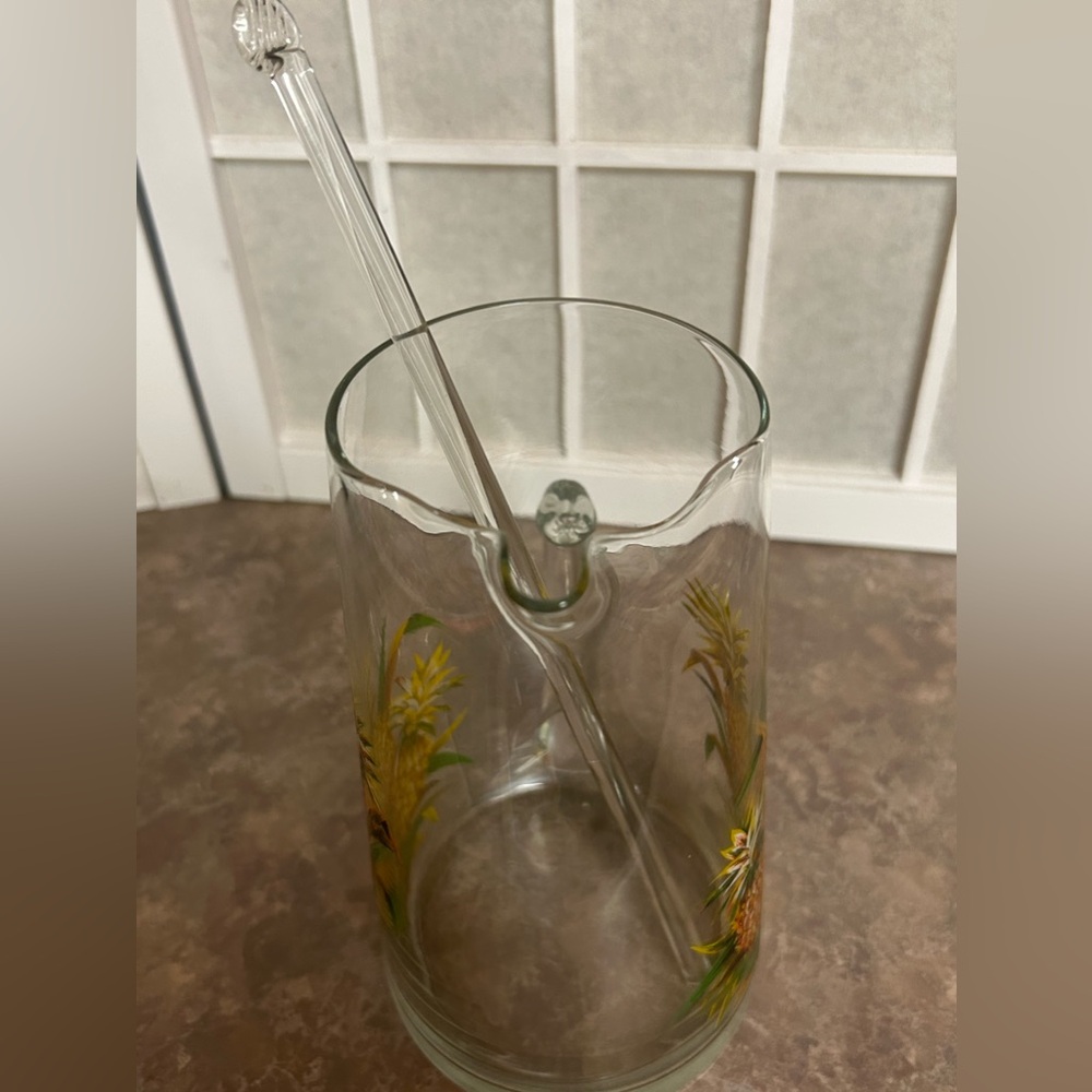 MCM Glass Pineapple Bar Set - Picture 6 of 11